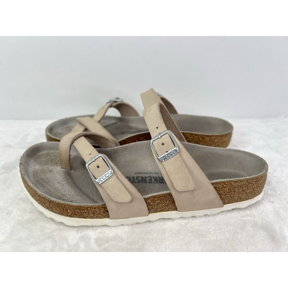 Birkenstock Mayari Lilac Nubuck Leather Sandals Womens Size 7 US / 38 Reg - Picture 2 of 10